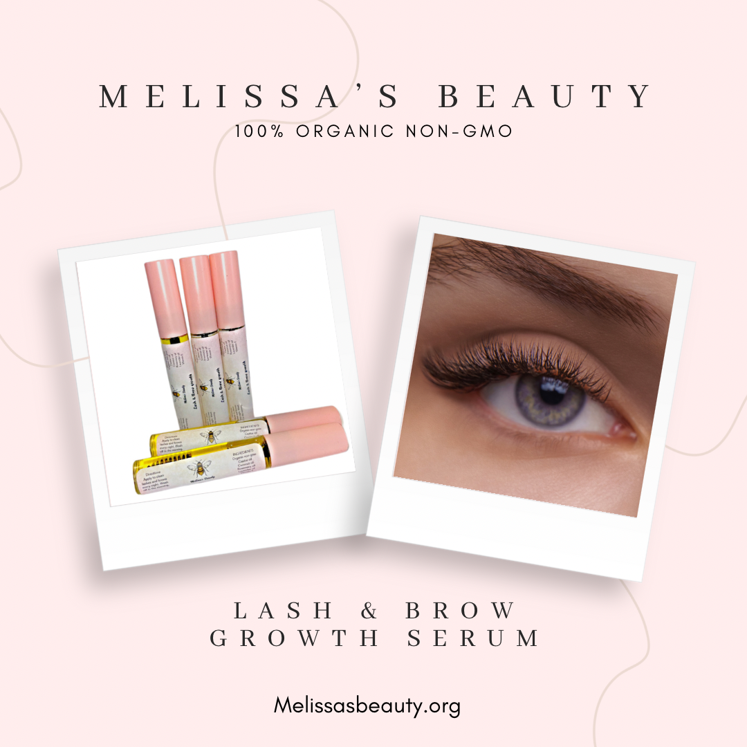 100% Organic non gmo Lash & Brow growth serum