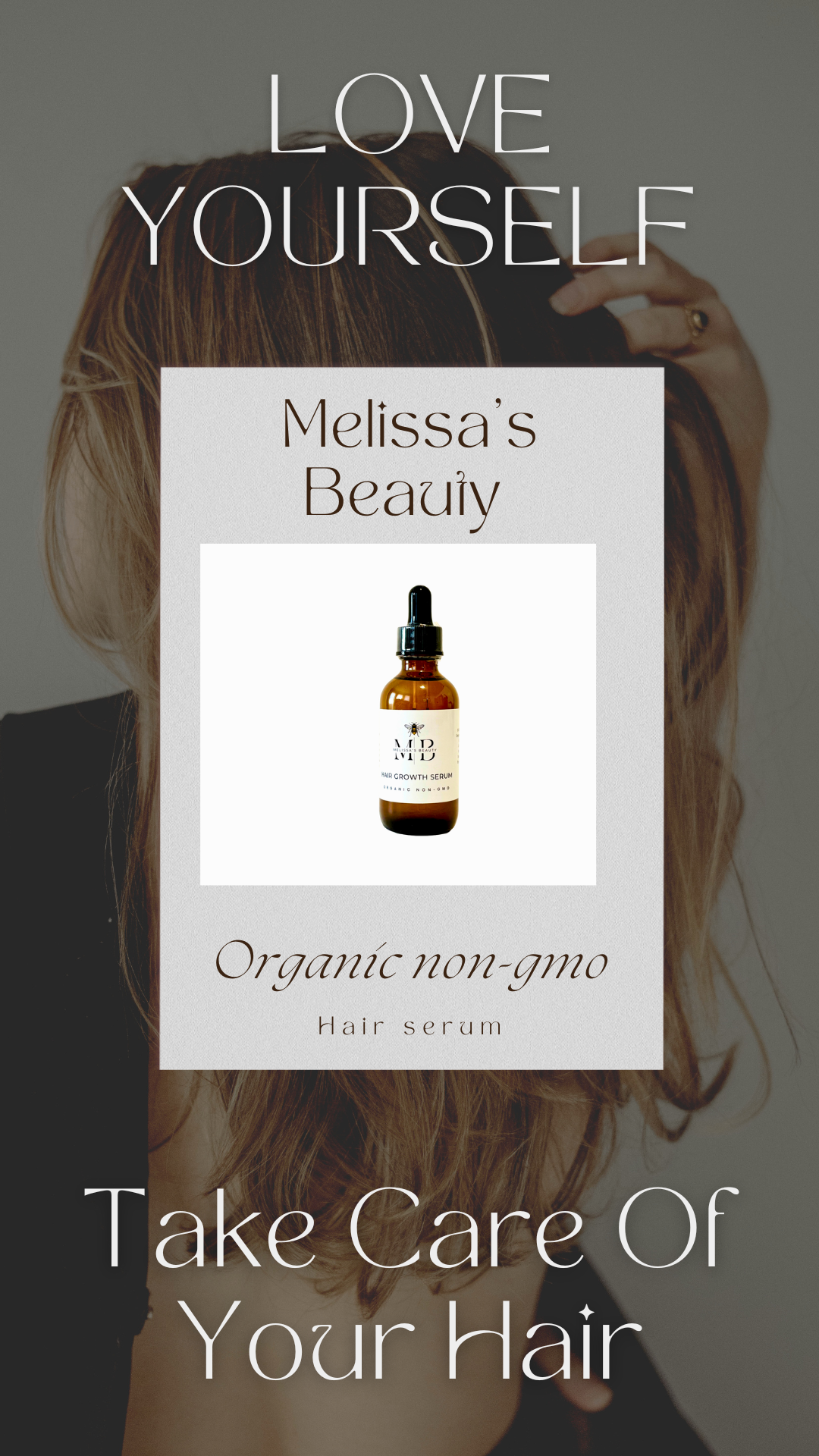 Hair growth serum 100% Organic, non-Gmo, Vegan and cruelty free