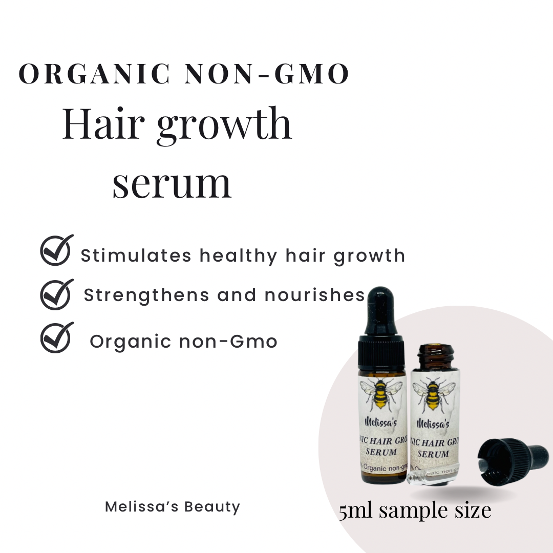 Hair growth serum 100% Organic, non-Gmo, Vegan and cruelty free