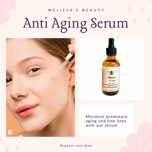 Anti-Aging face serum 100% Organic, non-Gmo, Vegan and Cruelty free