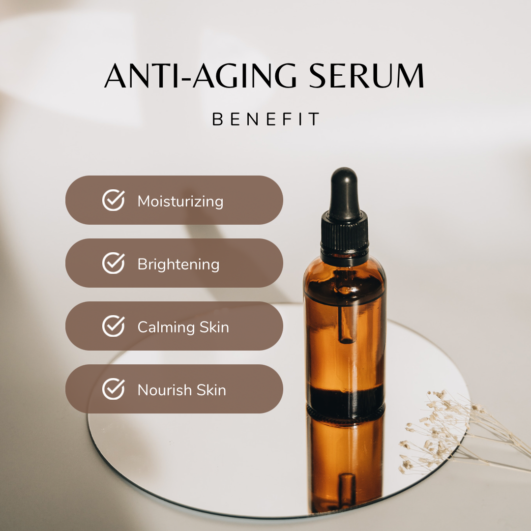 Anti-Aging face serum 100% Organic, non-Gmo, Vegan and Cruelty free