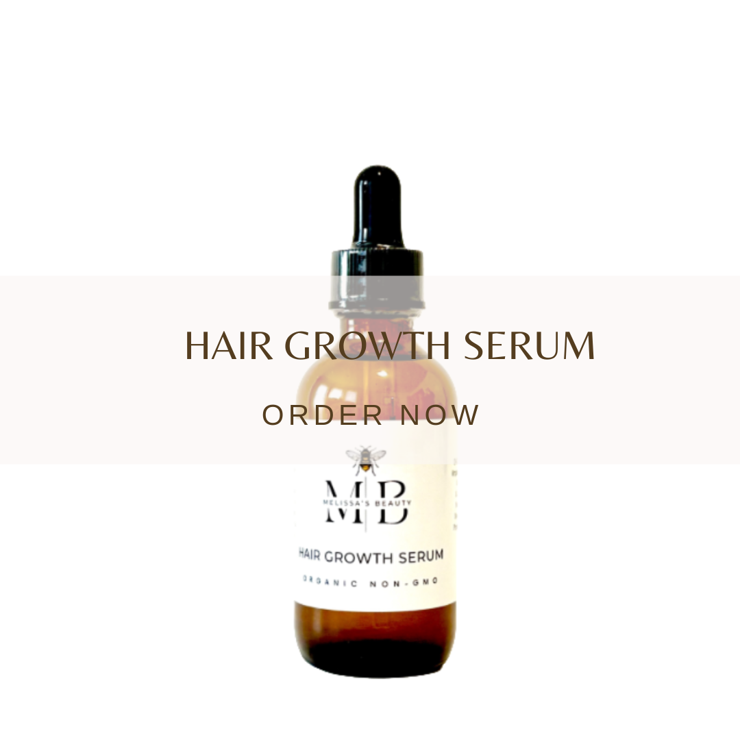 Hair growth serum 100% Organic, non-Gmo, Vegan and cruelty free with hair massager